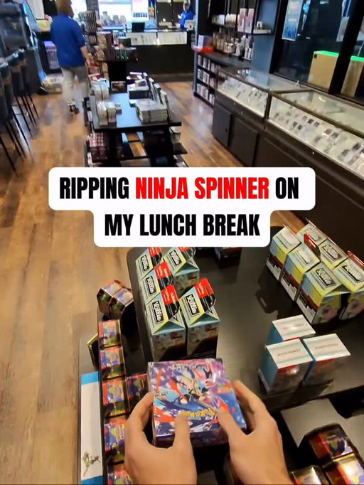 Love the artworks on these🔥 what are you chasing? #ninjaspinner #pokemoncards #pokemontcg 

ninja spinner now available at WeTheHobby card shop!