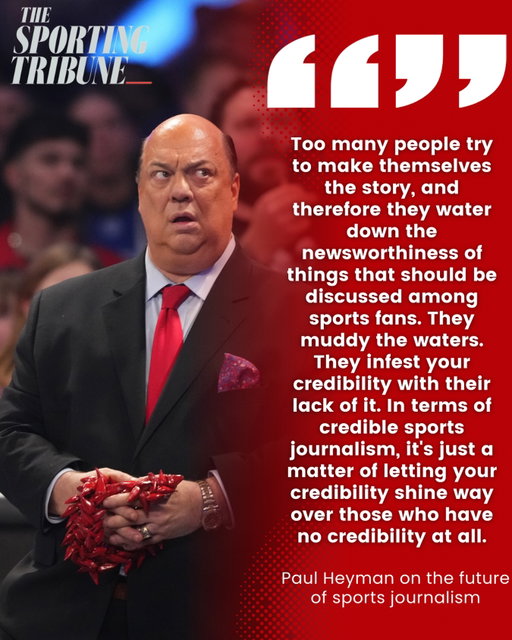 “the oracle” @paulheyman, gave his take on the future of sports journalism during an interview with Sporting Tribune founder @arashmarkazi 

Check the link in bio for more information.

#fyp/#explore/#wwe/#sports/#paulheyman