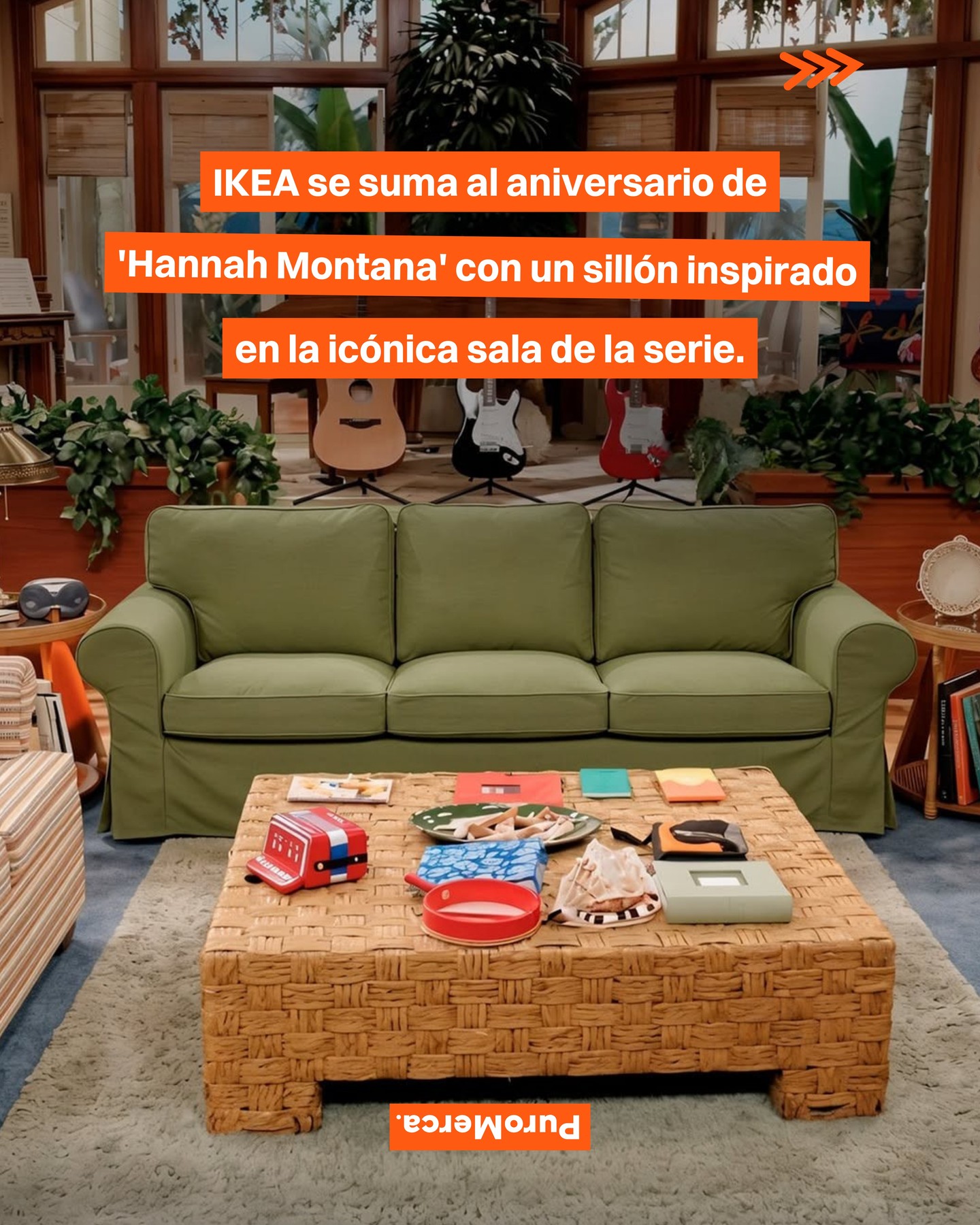 IKEA Chile compartió un contenido para celebrar el aniversario de ‘Hannah Montana’, integrando uno de sus sofás dentro de una escenografía que remite al universo de la serie para conectar con la conversación digital. 🛋️📺

La acción retoma el concepto del tema ‘The Best of Both Worlds’, adaptándolo al mensaje “mismo living, mejores siestas”, con el que la marca vincula un sillón de su propio catálogo con una de las escenas más icónicas de la serie. 🎶🛌

El contexto del lanzamiento coincide con el especial conmemorativo que llegará a Disney+ el 24 de marzo, lo que impulsó el interés de sus fans y generó que distintas marcas se sumaran a la tendencia. 📱✨

¿Qué te parece esta acción de IKEA para aprovechar la tendencia de ‘Hannah Montana’? 🪑🎨

📸: @IKEAChile

#PuroMerca 🧡