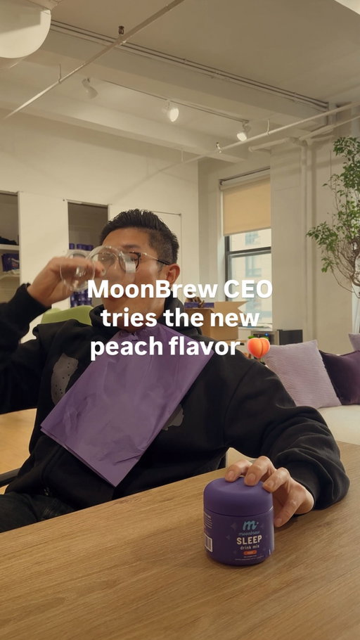 Watch our CEO try our new peach flavor