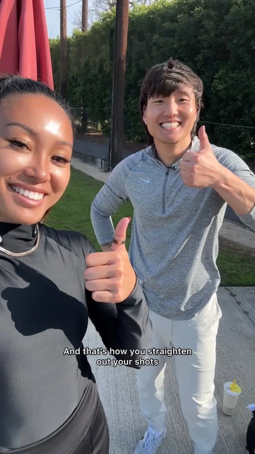 After a long hiatus - Tips with Tish is back but this time @ttk_andy as my swing model 👏🏽⛳️✨ Probably the best beginner golfer I’ve ever seen tbh 😅 
Most beginner golfers struggle with the straight right shots because they have a hard time effectively turning their hands. Here’s a drill that can help you! 🙇🏻‍♀️ It worked for Andy 🤪 

- swing shirt: @golfswingshirt 

#golftips #beginnergolf #golfinstruction