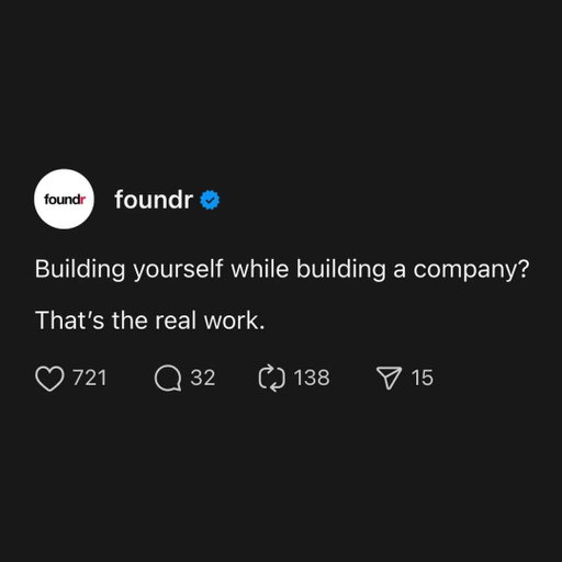 The company is just the canvas. You are the real project.