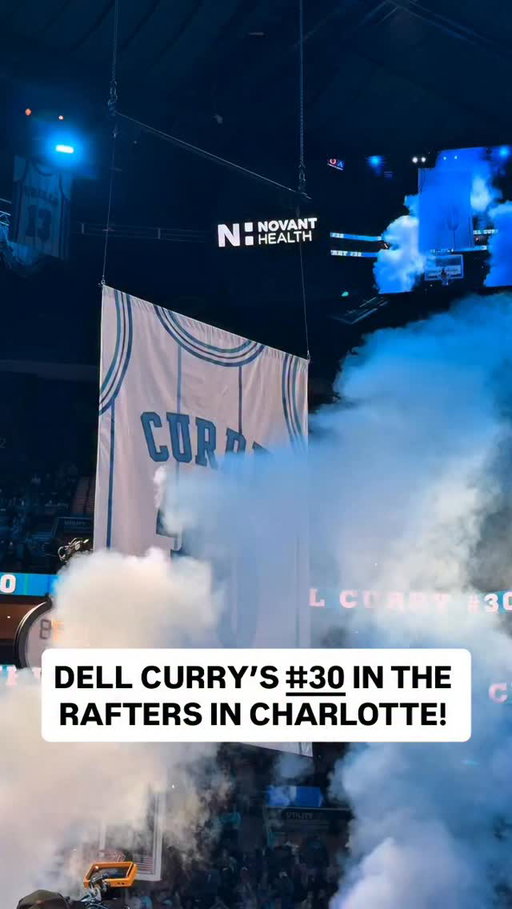 FOREVER A HORNET! @wardell5’s jersey makes its way to the rafters in Charlotte! 🙌 ORL/CHA on NBA TV • <link in bio>