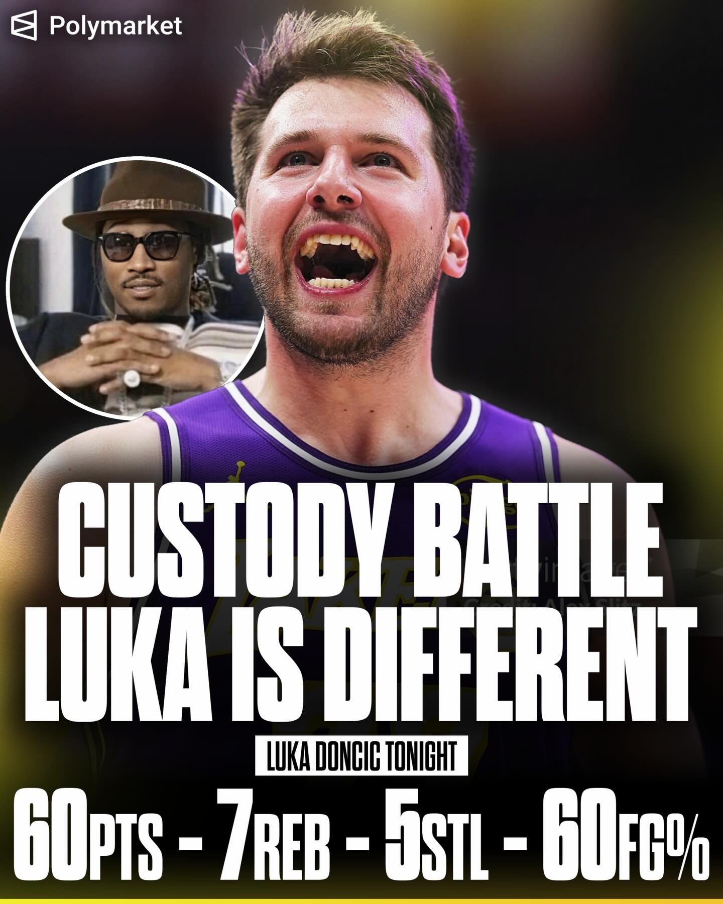 Luka Doncic is playing out of his MIND right now, he scored 60 pts tonight (season-high) against MIAMI 😳🔥

Is he the front runner for MVP right now?

Comment POOKIE to get $20 on the Polymarket app 📲