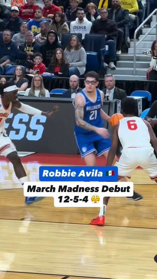Debutó el Mexicano Robbie Ávila en el March Madness y de verdad se ve como un Mini Nikola Jokic… St Louis derrotó a Georgia y avanzan en la NCAA 🤯🇲🇽