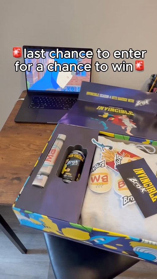 ONLY 2 DAYS LEFT

Follow @brisk and comment below with #BriskxInvincible and #Sweeps for the chance to win a BriskxInvincible kit of your own!

NO PURCHASE NECESSARY. Open to U.S. residents 18+ (19+ in AL & NE). Starts 9:00 am ET 3/18/26, and ends 11:59 pm ET 3/22/26. Instagram account required. Rules: https://fooji.info/BriskRules
