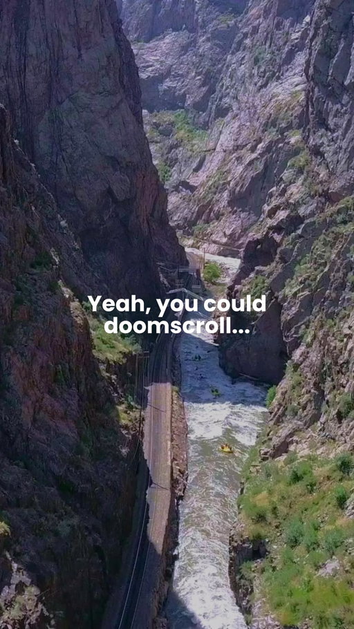 Your screen can only show you so much. The real thing is a lot better.

The Royal Gorge is the kind of place where your day might start with white water rafting through the canyon, continue with Royal Gorge ziplining above the Arkansas River, and end with views you won’t find anywhere else on your phone.

If you’re planning a Colorado vacation or looking for a family vacation that’s actually memorable, Royal Gorge rafting, Colorado rafting adventures, and Colorado ziplines are waiting for you here.

Put the phone down and come experience the Royal Gorge for yourself! Start planning your trip through the 🔗 in our bio.

#royalgorge #coloradorafting #coloradoziplining