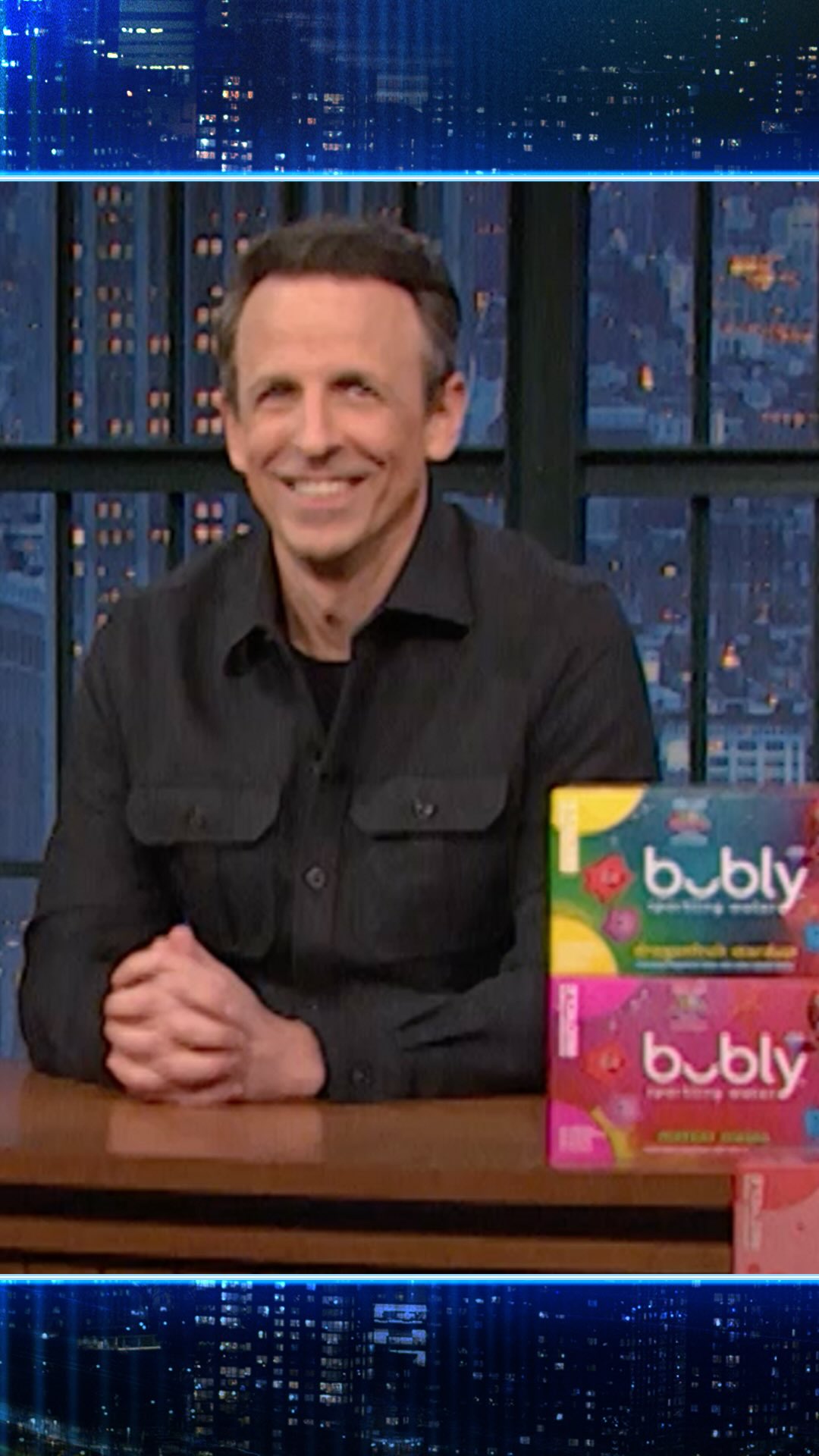 #bublyPartner Late Night writer John Lutz shows Seth how fast he can get @bublywater’s new flavors, inspired by “The Super Mario Galaxy Movie,” delivered to Studio 8G with Walmart Express Delivery. 

Subject to availability at select stores. Fees & restrictions apply, while supplies last.