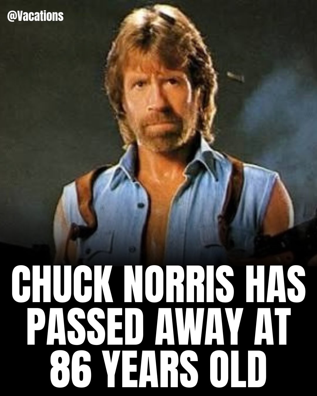 Chuck Norris, the legendary martial artist turned action icon, has passed away at 86. His family confirmed he died Friday morning in Hawaii after a recent hospitalization, surrounded by loved ones. 🙏

Rising from a champion in martial arts to a global film and television star, Norris became a defining figure in action entertainment, best known for his roles in classic films and Walker, Texas Ranger. Beyond the screen, he was deeply devoted to his faith, family, and a life built on discipline and purpose.

His legacy goes far beyond Hollywood, leaving a lasting impact on generations of fans around the world.

Rest in peace 🕊️