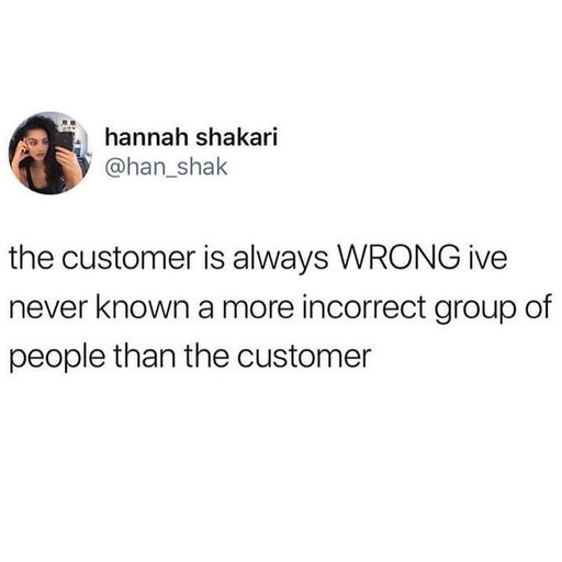 ALWAYS wrong