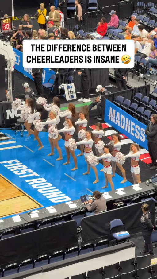 The difference between Texas Tech cheerleaders and Akron during March Madness was something out of Bring It On 

#marchmadness #texastech #texastechredraiders #akron