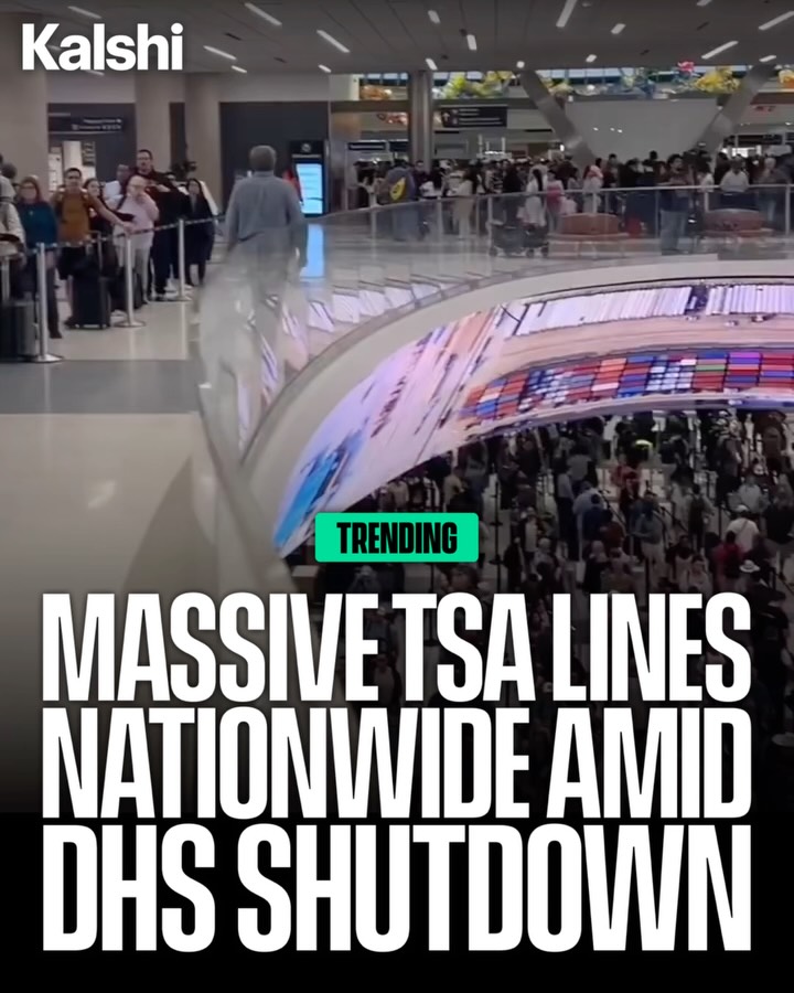Massive TSA lines are forming across the U.S. as the DHS shutdown drags on, with callout rates nearing 30–40% at major airports and leaving security severely understaffed. 

Congress remains deadlocked over immigration policy and funding, with no final vote yet as the shutdown continues.