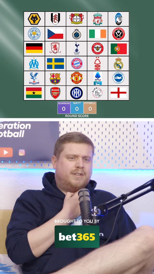 Can you beat Matt’s 6 on Fill the Grid with @ben_bowman_ #footballknowledge #footballquiz #premierleague #seriea