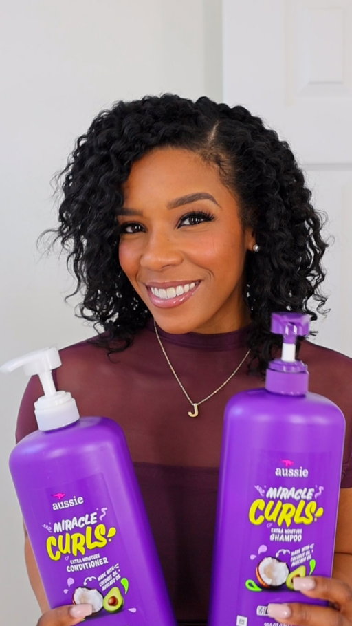 #ad #aussiepartner @AussieHaircare NEW Miracle Curls Extra Moisture Shampoo and Conditioner is the best duo for my curly girls! Now available at @costco and costco.com, you can get bigger sizes for the whole family to use which means hydrated, defined curls without constantly running out or spending a ton of money! Be sure to head over to Costco to shop today! #AussieAtCostco