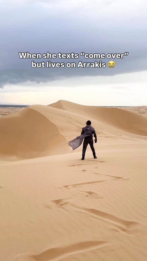 “Imma be a tad late”
#dune #dune3 #arrakis