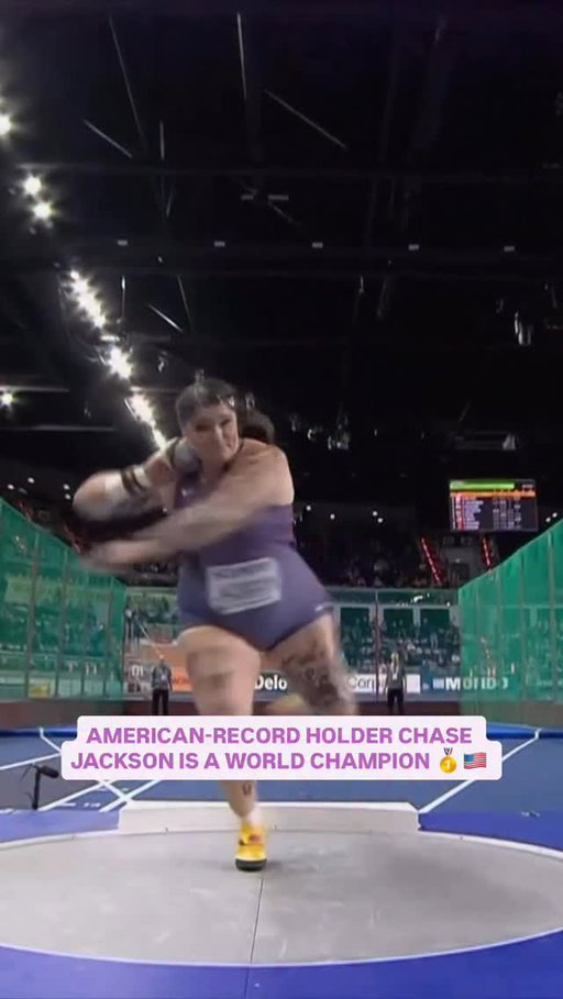 Chase Jackson throws a DOMINANT 20.14m in shot put for her FIRST INDOOR WORLD TITLE! 💪