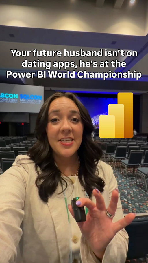 Follow for more data & AI! Stop wasting your money on dating apps and just learn Power BI & Excel 

On a serious note, the Data Visualization World Championship was impressive…. People built entire Power BI workbooks in only 20 min 🤯 I gotta step up my game!!! 

Microsoft FabCon SQLCon was lit this year 🔥 

@microsoft #fabcon #sqlcon #microsoftpartner