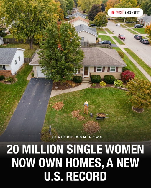 The number of single female homeowners in the U.S. hit a record 20 million last year, even as their overall homeownership rate dipped slightly from 52% to 51%, according to First American Financial Corp. The dip isn't a sign of weakening demand, says deputy chief economist Odeta Kushi. "The rate softened not because fewer women owned homes, but because more women formed independent households."

Read more at link in bio.