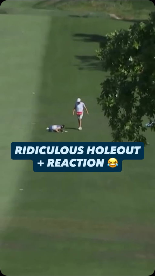 We watch a lot of golf, but we’ve never seen THIS kind of eagle celebration 😅🦅