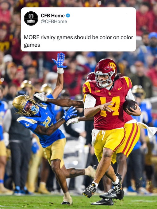 Best uniform matchup in college sports ✌️