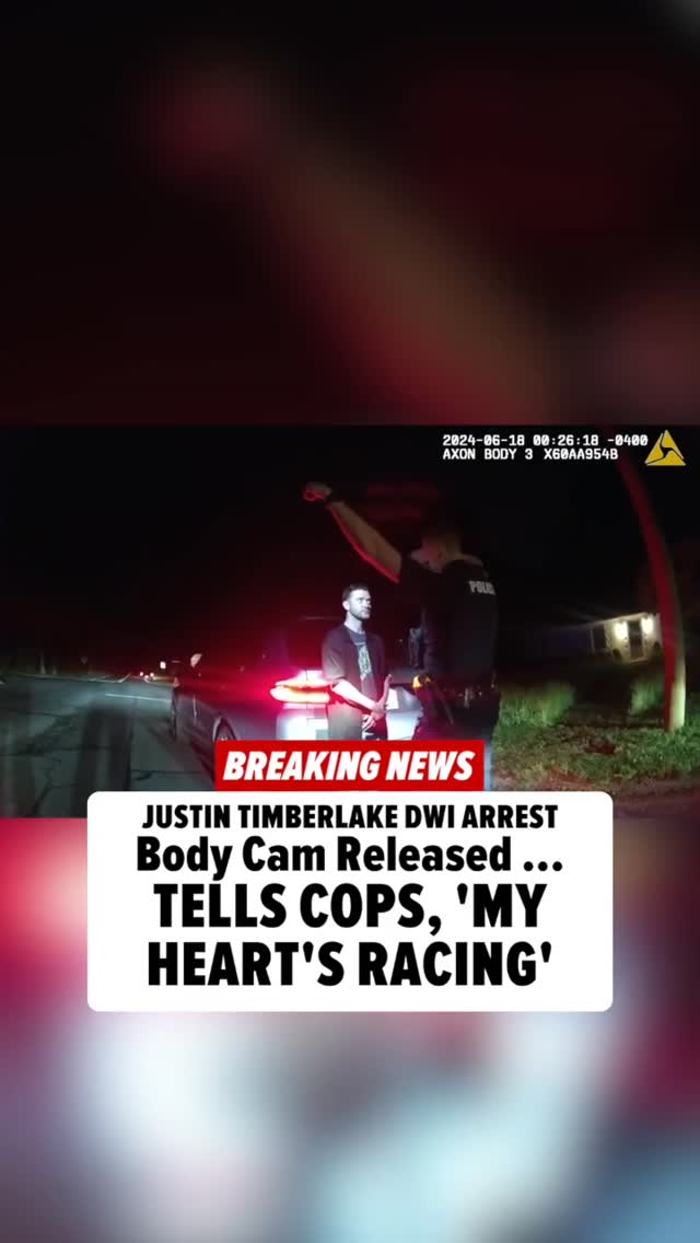 🚨 BREAKING: Newly-released police body cam from Justin Timberlake's DWI arrest in Sag Harbor, NY shows him struggling through field sobriety tests, and his friend playing the *NSYNC card. 

See more at the link in bio!