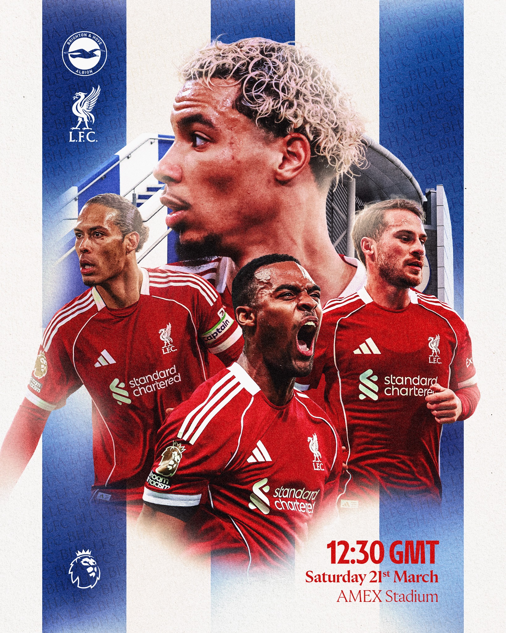 Matchday on the south coast ✊⚽️ The Reds travel to Brighton in the Premier League 🔴 #BHALIV