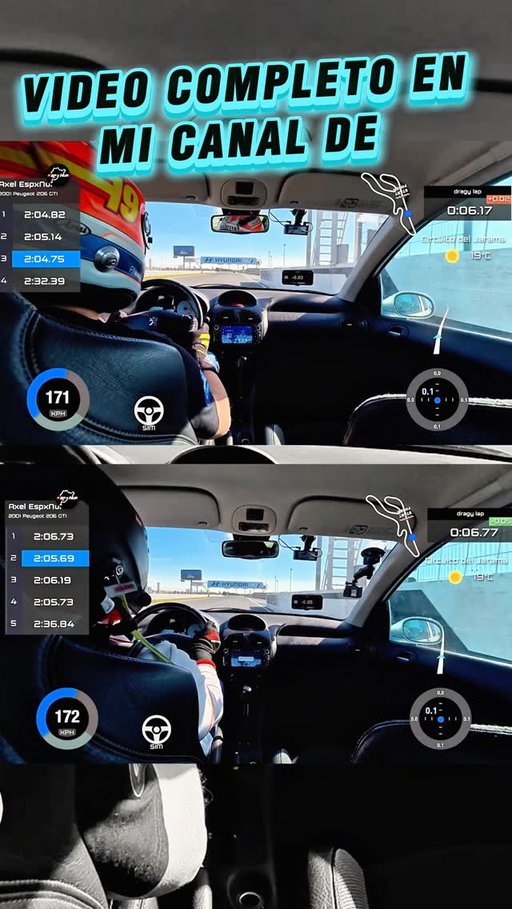 Peugeot 206 GTI Piloto profesional Vs Amateur  @navarrex19  @axel.espxnur Tenéis el vídeo completo de n mi canal de YouTube Axel.Espxnur 
Lap Timer @dragy_motorsports 
Preparación @deyscom_motorsport 
Suspensión @st_suspensions_esp @st_suspensions 

#206gti #onboard #espxnur