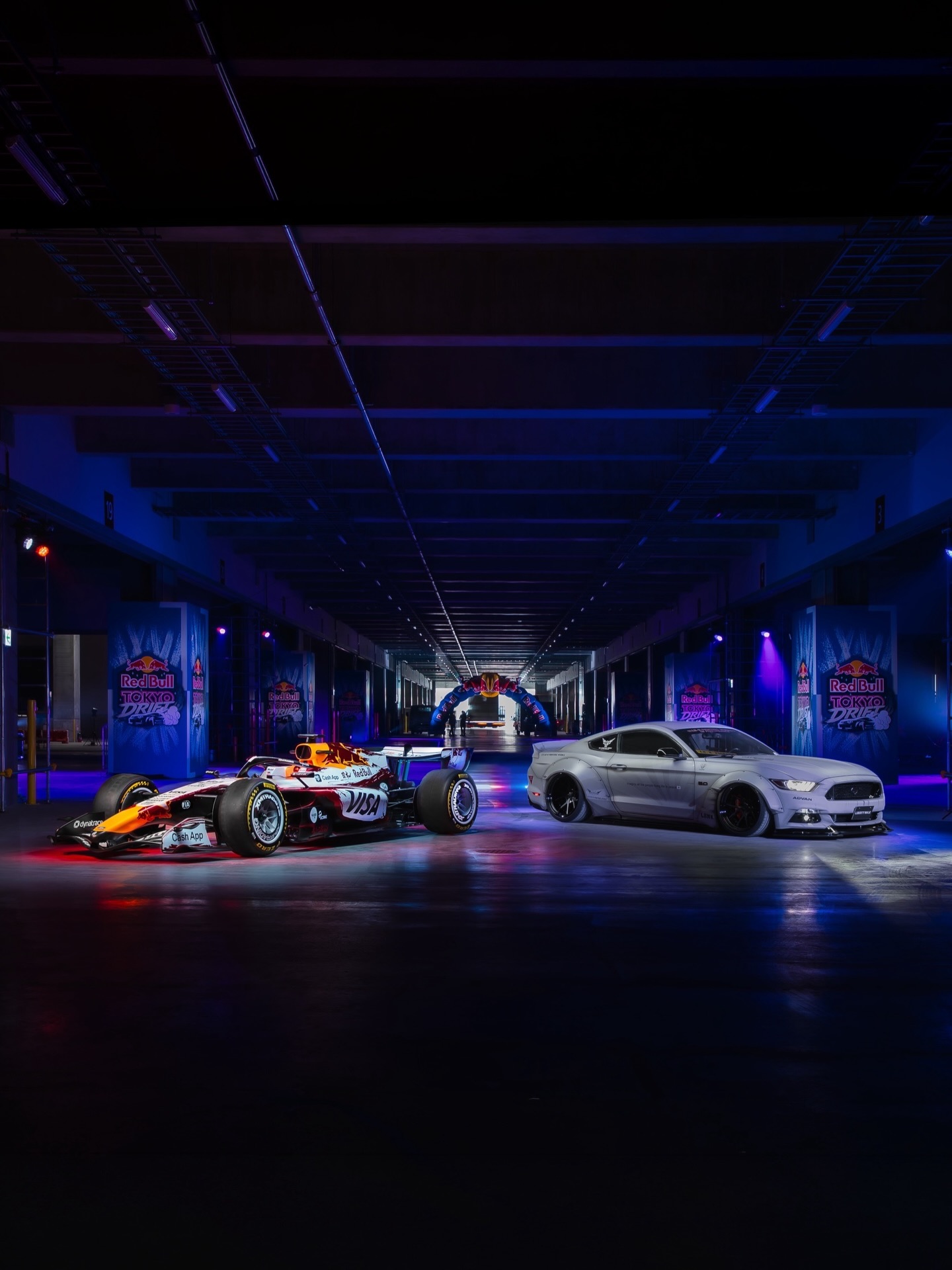 LIBERTY WALK®︎
LB-WORKS FORD MUSTANG 2015y~
×
VCARB03 Fomula1 machine
Team : Visa Cash App Racing Bulls

March 21 (Sat) at the Red Bull Tokyo Drift 2026 venue a shot featuring the world premiere of the Red Bull Energy Drink Cherry Edition special livery.

In celebration of competing with Red Bull Ford Powertrains starting this year, it’s a collaboration with the LB-WORKS Ford Mustang (2015–).

Competing in the Japanese Grand Prix with this limited edition design.

3/21（土）にRed Bull Tokyo Drift 2026の会場で世界初公開された、レッドブル・エナジードリンク チェリーエディションのスペシャルリバリーとのショット。
今年からレッドブル・フォード・パワートレインズのパワーユニットで参戦することを受けて、LB-WORKS FORD MUSTANG 2015y~ とコラボ
日本GPをこの限定デザインで参戦。

@redbullmotorsports
@visacashapprb
@fordracing
@redbullmotorJP
@yokohama.rubber_jp
@tone_japan

#PR
#LIBERTYWALK
#FORD
#チェリーエディション
#スペシャルリバリー