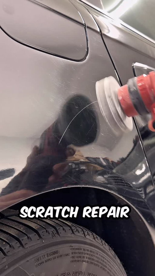 Quick fix for a deep paint scratch