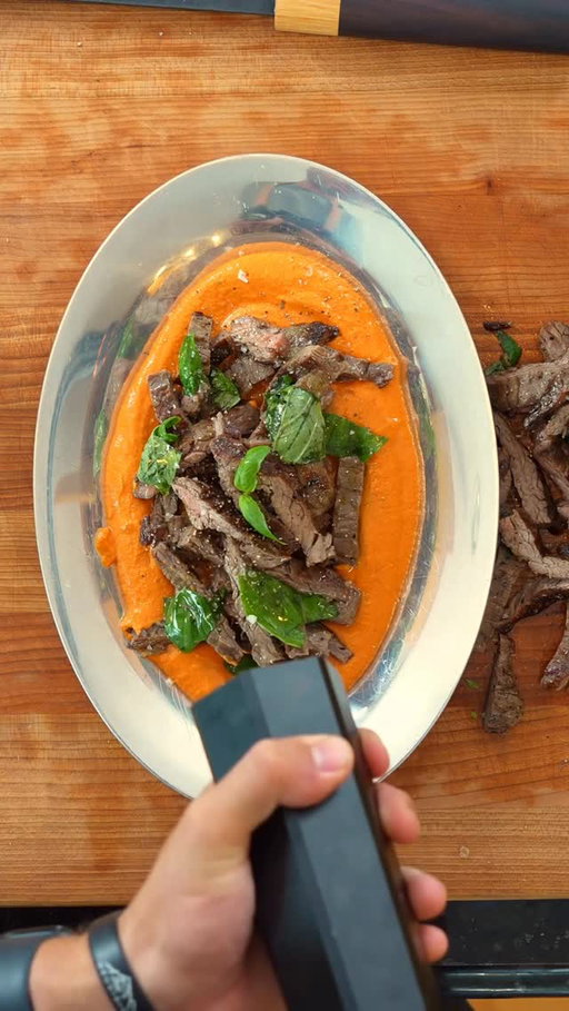 It was supposed to be well done I swear

Detailed recipe link in bio!

This steak idea came from a trip with @getprovecho where @cheffinwithzach and I were cooking steak for a group, and needed a quick way to boost the flavor of the steak with what we had on hand.  We were pretty blown away when we took a bite after dressing the steak, so I think it’s only fitting I share this method with u all.

#grilling #romesco #steaksauce