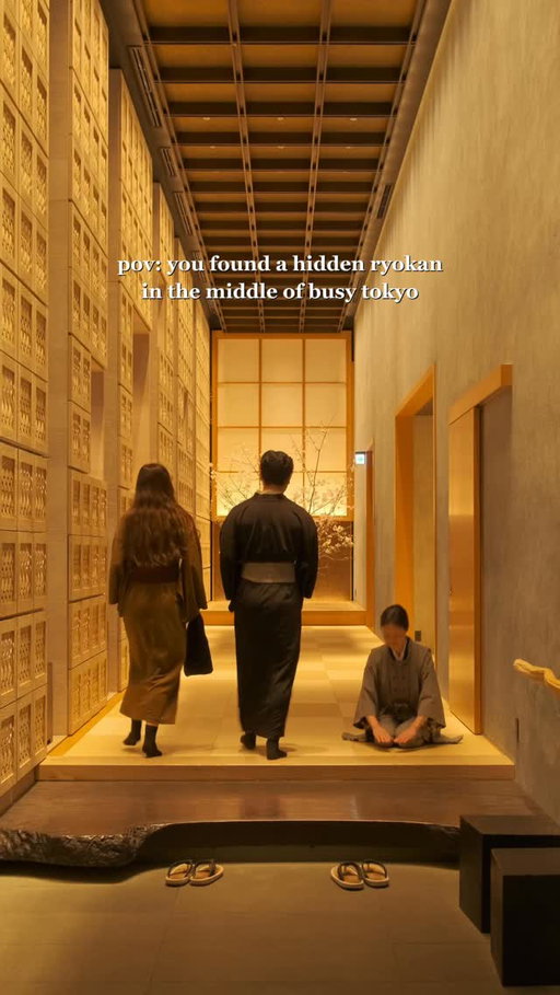 My favorite Tokyo hotel experience ever! Soaking in an onsen 17 stories above the city is a crazy feeling :) 

Hotel: @hoshinoya.official Tokyo 

*please note that special permission was granted to privately film in the onsen

#japantravel #onsen #ryokan #tokyohotel #japanesedesign