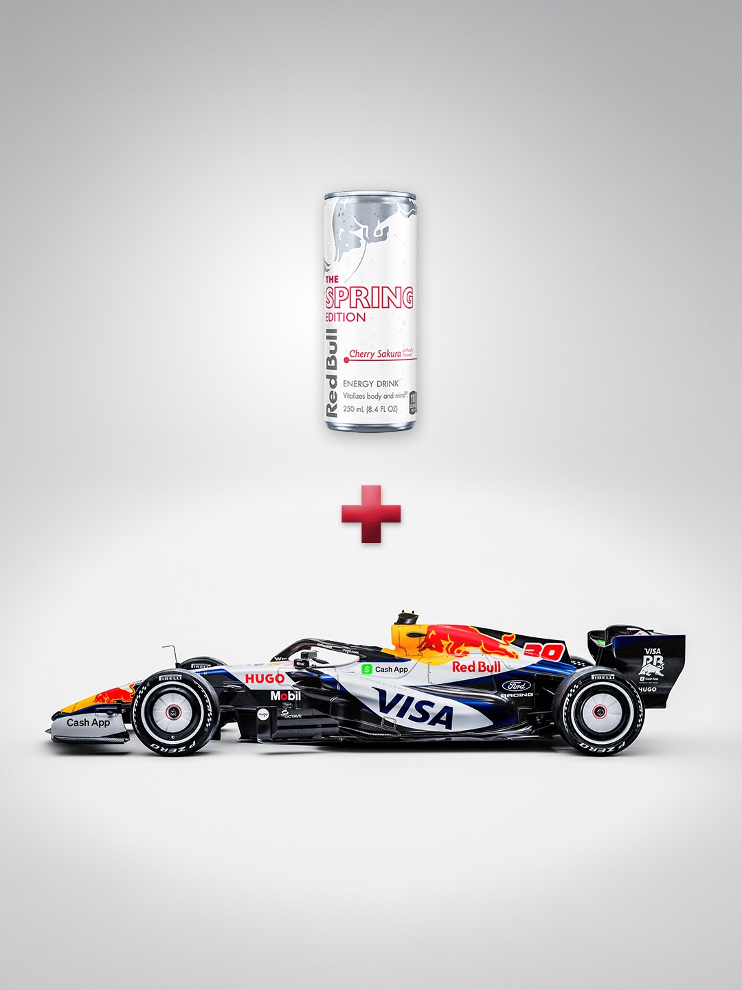 the math IS mathing 🙂‍↔️⚡️🌸 @visacashapprb 

Japan GP livery 🤝 Red Bull Spring Edition

(sips in stores nationwide now 🛒👀)