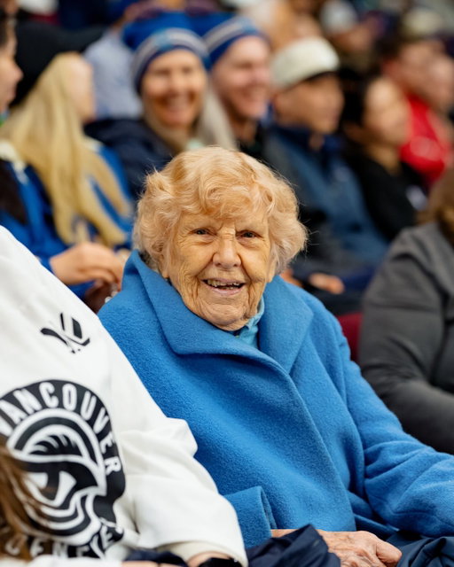 Last year when Olive turned 99, she set out to do 99 new things before her 100th birthday. At the top of her list was attending a PWHL game. 

Today she joined us for her FIRST PWHL game. Olive has always been a big supporter of women’s sports and we’re thrilled to celebrate her 100th year with her 💙