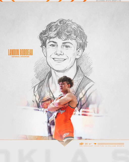 LANDON HAS DONE IT. 

HE KNOCKS OFF THE RETURNING CHAMP 👑

#GoPokes