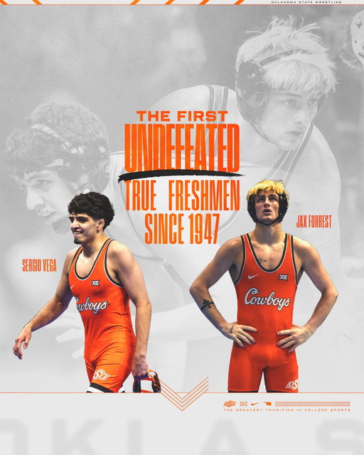 Something special going on in Stillwater 

First undefeated true freshmen national champs since 1947

#GoPokes