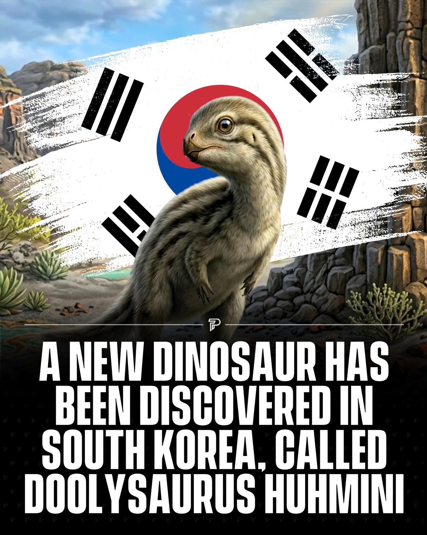 A newly discovered dinosaur called Doolysaurus huhmini was found in South Korea from fossils dating to the mid-Cretaceous period, roughly 113 to 94 million years ago (around your ~103 million estimate). 

It was a small, likely feathered, plant-eating or omnivorous dinosaur, identified from a rare juvenile skeleton that included skull parts hidden inside rock and revealed using advanced CT scans. The species is especially significant because it’s the first new dinosaur found in South Korea in about 15 years, and it helps scientists better understand dinosaur evolution in Asia, with links to similar species in North America.

-
#viral #pubity