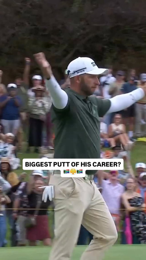 WHAT A MOMENT! 🇿🇦🦏🇿🇦 #golf #livgolf