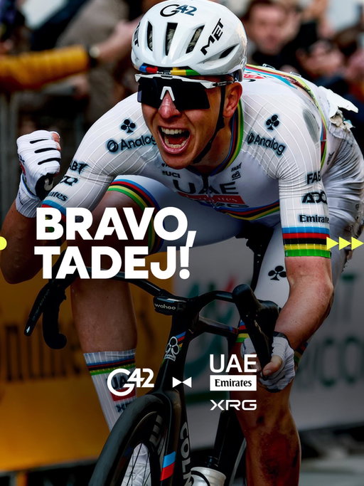@tadejpogacar we’re still in awe 😍

A masterclass in grit, talent, and respect!

#WeAreUAE #G42 #MilanoSanremo #G42ai #Exponentialai
