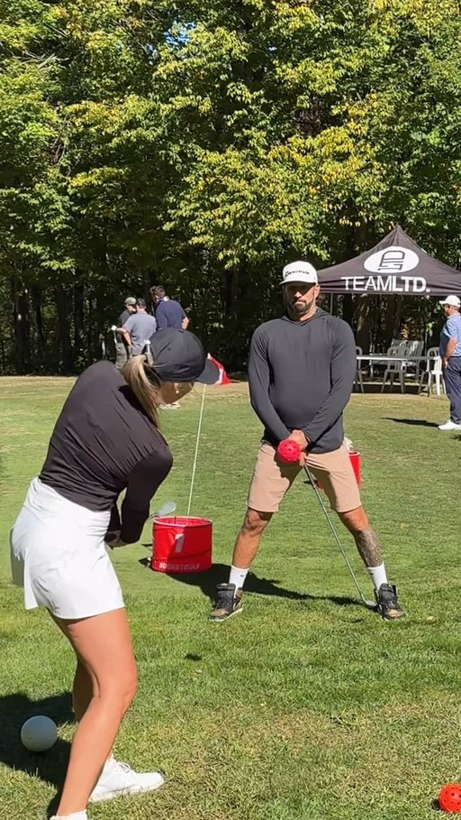 You’ve heard of a trust fall… what about a trust flop? 😂⛳️
