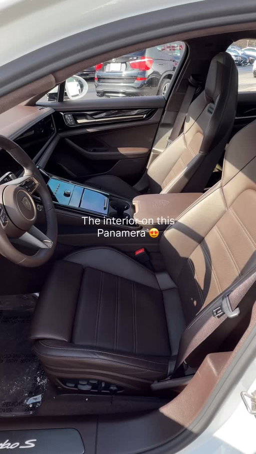 2025 Panamera Turbo S E-Hybrid with Espresso interior 😍