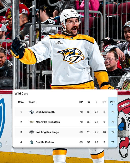 After four-straight wins, the @predsnhl are looking a little more comfortable in a #StanleyCup Playoffs spot 👀