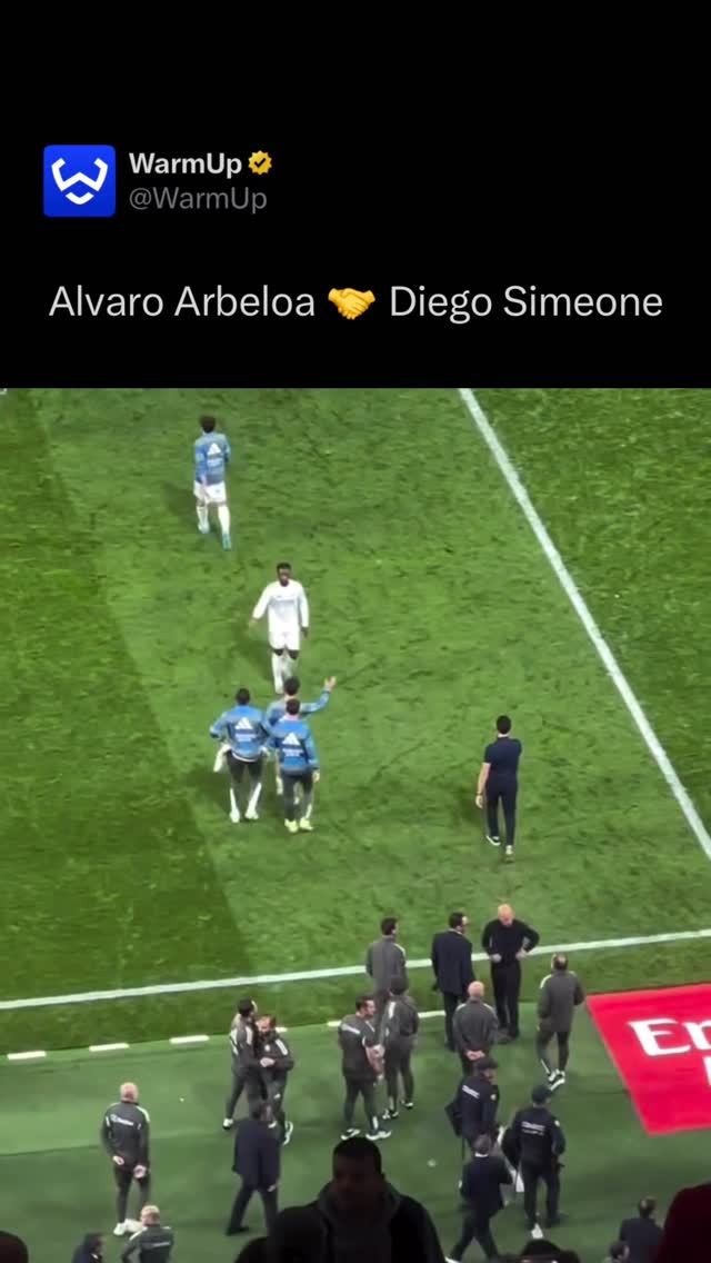 👏

Real Madrid defeated Atlético Madrid 3-2 in a thrilling derby at the Santiago Bernabéu on March 22, 2026. Vinícius Júnior was the star, scoring twice to lead the comeback. Ademola Lookman opened the scoring for Atlético in the 33rd minute, but Vinícius equalized from the spot. Fede Valverde added a second for Real before being sent off late. Nahuel Molina leveled it at 2-2 with a long-range strike, but Vinícius’s solo goal secured the win, keeping Real four points behind leaders Barcelona.

(Via @abrahampromero )