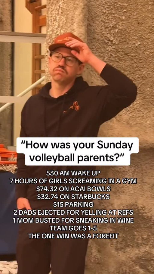 Seems like a good Sunday to bring this back…. #volleyball #parents #youthsports #comedy #volleyballtournament