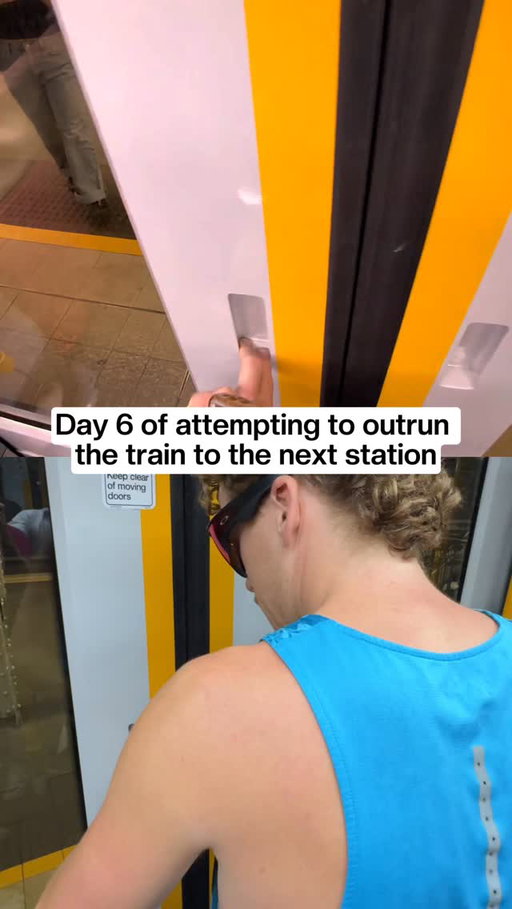 Day 6 of racing the train from Wynyard to Town Hall… #challenge #running #explore
