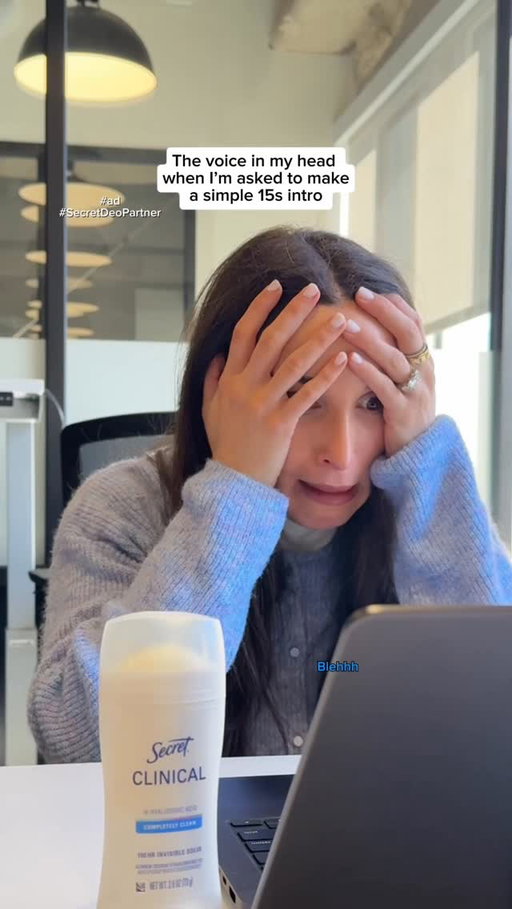 #ad #SecretDeoPartner I’ll just see myself out…Whether it’s the client pitch of the century or just a short intro that no one’s even listening to, @secretdeodorant’s Clinical antiperspirant has you covered with 3x sweat protection and hyaluronic acid. #comedy #corporate #9to5