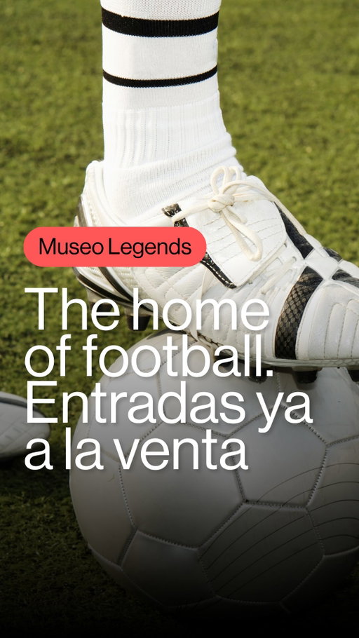 ⭐ ¡Vive el fútbol como nunca! En Legends: The Home of Football, a pocos pasos de la Puerta del Sol, te esperan 4.200 m² de historia, emoción y tecnología.

⚽ Más de 600 objetos icónicos
 
🎮 Juegos VR y zona gaming

 🎥 Cine 4D que te transporta a los grandes estadios

🎟️: CONSIGUE YA TUS ENTRADAS EN LA APP DE FEVER