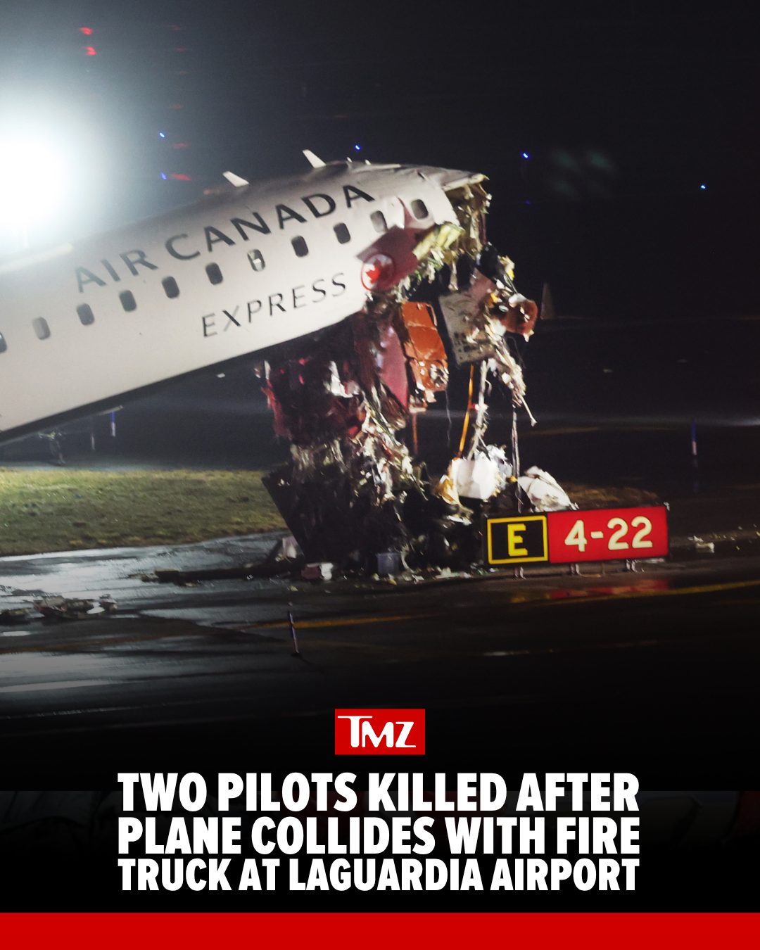 A collision between a plane and a fire truck on the runway at New York's LaGuardia Airport overnight killed two pilots and injured dozens of people, according to authorities. 🙏

DETAILS AT LINK IN BIO 🔗

📸: Getty