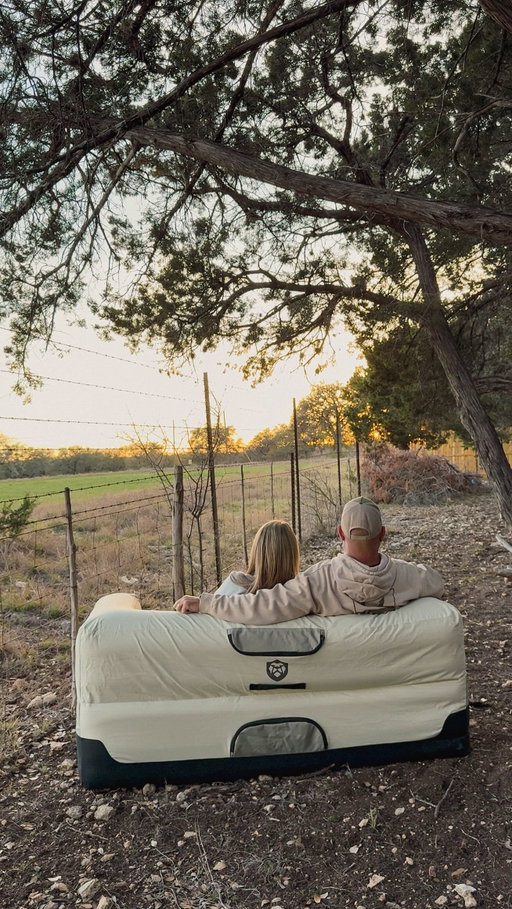 This upgrade for our camper has been a game changer. How cool is this Brand new Elite Inflatable Sofa by @rvlock |ad| 

Love that it’s small and lightweight when it’s in the carry bag. Made of military grade nylon. Great for camping, at the beach, tailgating, and more. It also comes with a built in pump and everything stays in the couch. Inflates in less than 2 minutes. And has cup holders, pockets for your remotes, books, maps, and more. 

Don’t forget right now until March 30th everything is on sale for RVLocks ready your rig. 

Who is ready to take a nap here this summer? 
Comment sofa and I’ll send you the link for the sofa! 

#rvlock #readyyourrig #inflatablesofa #camping #summer