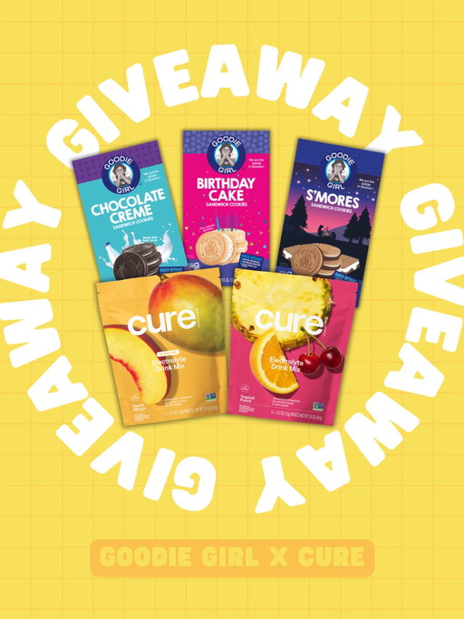 ✨🎉GIVEAWAY 🎉✨

Cookies + hydration? We’ve teamed up to bring one lucky winner the ultimate snack and sip combo 🍪💧 A Goodie Girl Goodie Bag packed with gluten free cookie favorites plus an assortment of electrolyte drink mixes, including the NEW Peach Mango flavor from CURE 🍑🥭
Sweet treats and feel good hydration. Balance.

How to enter:
1️⃣ Like + Save this post
2️⃣ Follow @goodiegirlcookies + @cure
3️⃣ Tag your besties in the comments (1 tag = 1 entry)
✨ Bonus: Like + comment on our last 3 posts for extra entries!

Giveaway ends 3/30 at 11:59 PM EST. Winner will be contacted via DM by @goodiegirlcookies only. Open to U.S. residents 18+. Good luck! 🥰