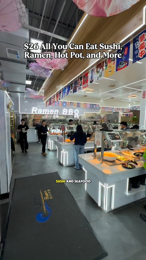 UNLIMITED Sushi, Seafood, Ramen, and Hot Pot starting at $26!! #umibuffetpartner

Come visit the NEW @umipremiumbuffet near Chicago for ALL YOU CAN EAT snow crab legs, lobster, orange chicken, nigiri, broccoli & beef stirfry, oysters, tiger prawns, bubble tea, ice cream and so much more 🍣🍜

Prices:
Adults: $26 for lunch and $39 for dinner (and weekends)
Kids (6-10): $11 for lunch and $16 for dinner 
Kids (3-5): $9 for lunch and $11 for dinner

📍8225 W Golf Rd Niles, IL 

#chicago #chicagofood #Chicagoland #sushi